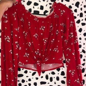 long sleeve off the shoulder